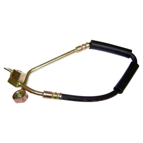 Crown Automotive 52128311AA Left Front Brake Hose for 2002-2007 KJ Jeep Liberty - Black, Zinc Metal, Rubber, Sold Individually