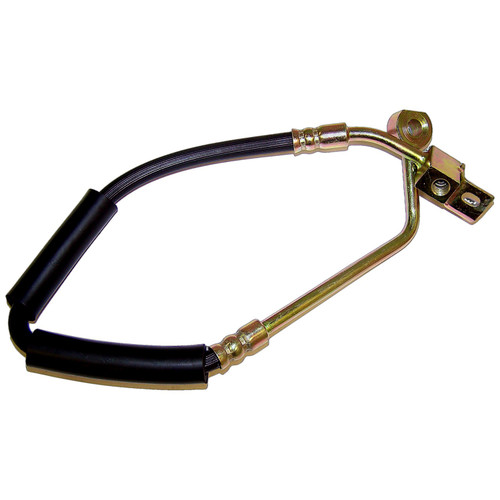 Crown Automotive 52128311AA Left Front Brake Hose for 2002-2007 KJ Jeep Liberty - Black, Zinc Metal, Rubber, Sold Individually