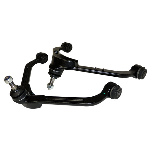 Crown Automotive 52088632K Front Upper Control Arm Set for 2002-2007 Jeep KJ Liberty - Black Rubber, Steel