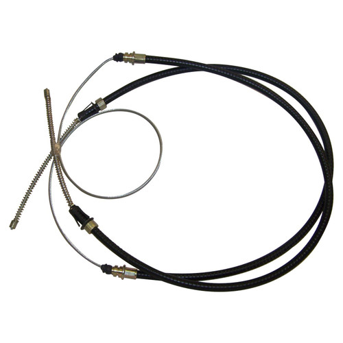 Crown Automotive J0999895 Rear Parking Brake Cable for 1972-73 C104 Commando, 107" Long - Black, Unpainted Plastic, Rubber, Steel