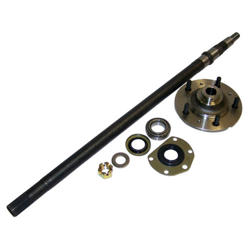 Crown Automotive 8127079K Left Rear Axle Shaft Kit for 1976-1979 Jeep CJ-5, CJ-7 w/ AMC 20 Axle w/ Quadra-Trac, 33-1/2" Long, Includes