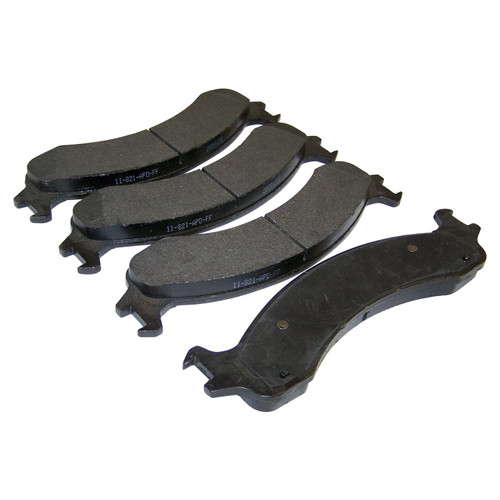Crown Automotive 5015254AB Brake Pad Set 2000-2002 Dodge BR, BE, Ram Trucks w/ 12.85" Rotors - Gray Semi-Metallic