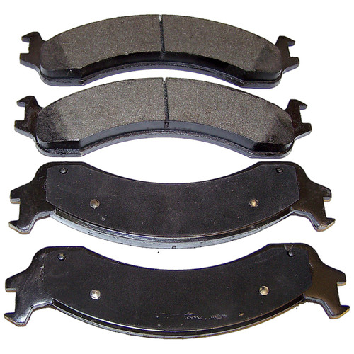 Crown Automotive 5015254AB Brake Pad Set 2000-2002 Dodge BR, BE, Ram Trucks w/ 12.85" Rotors - Gray Semi-Metallic
