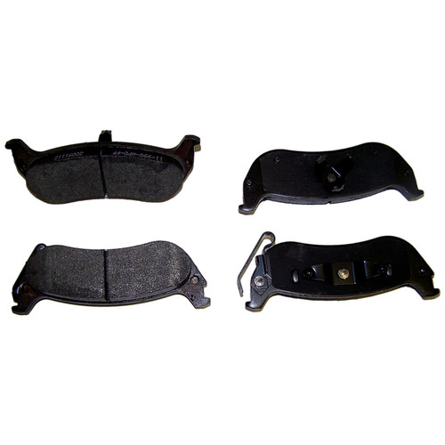 Crown Automotive 5114439AA Rear Brake Pad Set for 2004-2007 Chrysler Pacifica, Left and Right - Gray Semi-Metallic