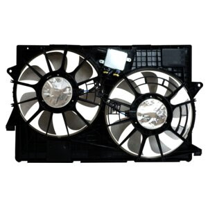 Crown Automotive 52014621AE Cooling Fan Assembly for Select 2014+ Jeep KL Cherokee w/ 2.4L Engine, 2.0L Diesel Engine, or 3.2L Engine w