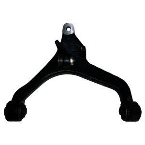 Crown Automotive 52088637AF Left Front Lower Control Arm for 2002-2007 Jeep KJ Liberty, Includes 2 Bushings - Black Metal, Rubber