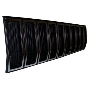 Crown Automotive 55000153 Black & Silver Grille for Select 1984-1987 Jeep XJ Cherokee, MJ Comanche - Black, Silver Plastic