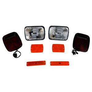 Crown Automotive LK4 Light Master Kit for 1987-1990 Jeep YJ Wrangler, Includes Headlights, Side Marker Lights, Parking Lights, and Tail