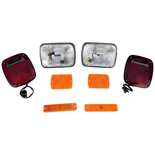 Crown Automotive LK4 Driving Light Kit Front & Rear Left & Right - Fits 1987-1990 Jeep YJ Wrangler
