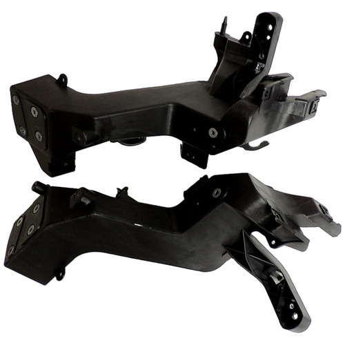 Crown Automotive 5156134K Radiator Support Set for 2011-2013 Jeep WK2 Grand Cherokee - Black Plastic