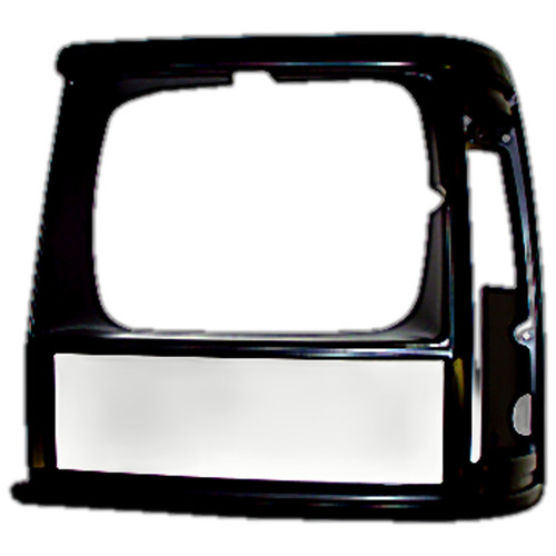 Crown Automotive 55034075 Left Black Headlight Bezel for 1991-1996 XJ Cherokee & 1991-1992 MJ Comanche - Black Plastic, Sold Individually
