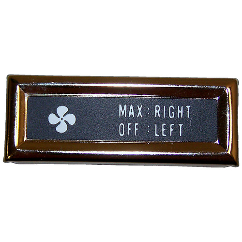 Crown Automotive J5752818 Fan Dash Indicator Light for 1976-1986 Jeep CJ-5, CJ-7, CJ-8 - Black, Silver Metal, Plastic, Sold Individually