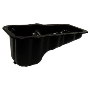 Crown Automotive 53021779AC Engine Oil Pan for Jeep 2002-2012 KJ, KK Liberty w/ 3.7L Engine - Black Steel, Sold Individually