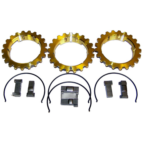 Crown Automotive 991020X Synchronizer Repair Kit for 1967-1975 for Jeep CJ-5, CJ-6 w/ T14 Transmission, Includes 3 Blocking Rings, 6 Keys