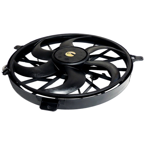 Crown Automotive 55037691AB Cooling Fan Assembly for 2004-2006 KJ Liberty w/ 3.7L Engine, w/ Heavy Duty Cooling - Black Plastic