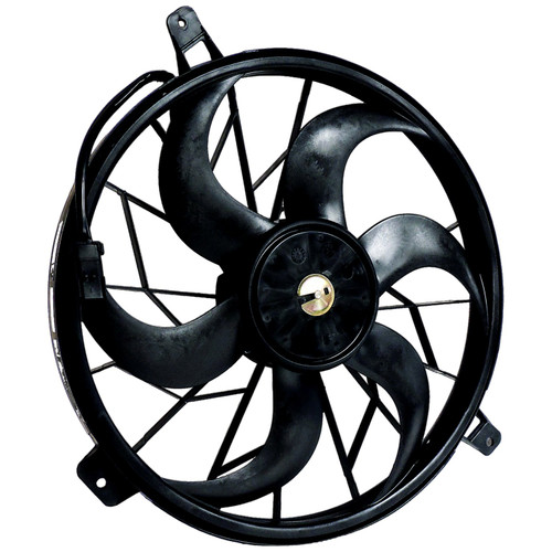 Crown Automotive 55037691AB Cooling Fan Assembly for 2004-2006 KJ Liberty w/ 3.7L Engine, w/ Heavy Duty Cooling - Black Plastic