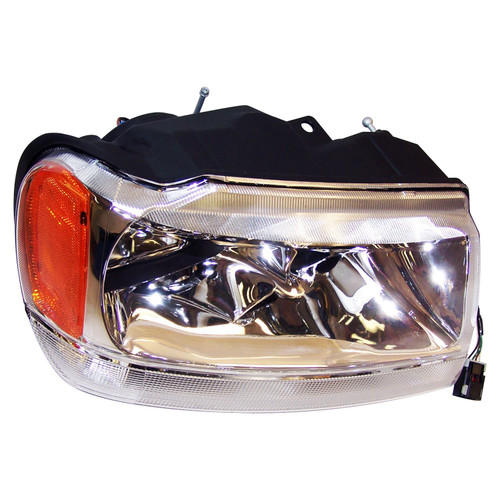 Crown Automotive 55155552AD Right Headlight Assembly w/o Headlamp Leveling Device for 1999-2004 Jeep WJ Grand Cherokee w/ Limited Package