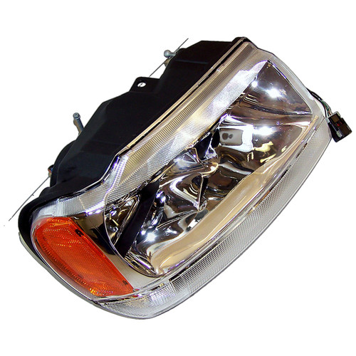Crown Automotive 55155552AD Right Headlight Assembly w/o Headlamp Leveling Device for 1999-2004 Jeep WJ Grand Cherokee w/ Limited Package