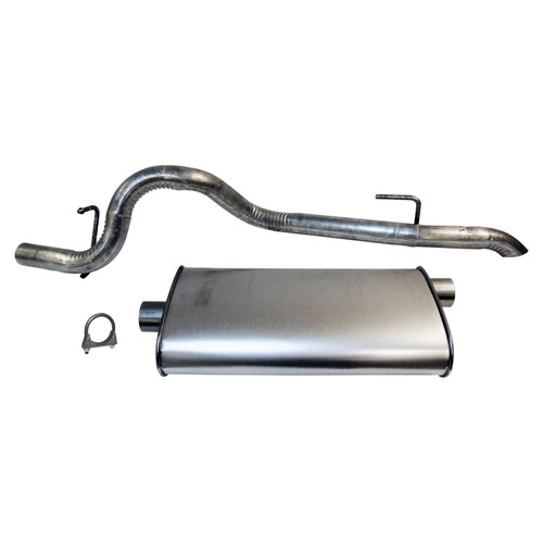 Crown Automotive 52101052AE Muffler & Tailpipe for 1996-2001 Jeep XJ Cherokee w/ 4.0L, 2.5L Engines, Includes Muffler, Tailpipe, and Clamp