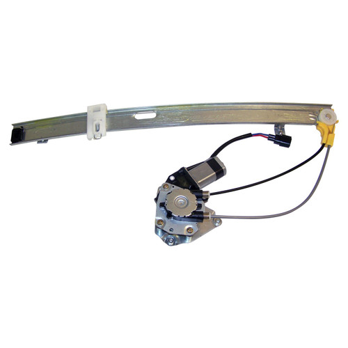 Crown Automotive 55360034AJ Right Rear Window Regulator for 2002 to 2/25/06 KJ Liberty, Motor Included - Black, Silver Metal, Plastic