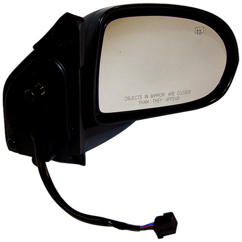Crown Automotive 5115046AD Right Power Heated, Manual Folding Mirror for 2007-2015 Jeep MK Compass, Black Textured Finish
