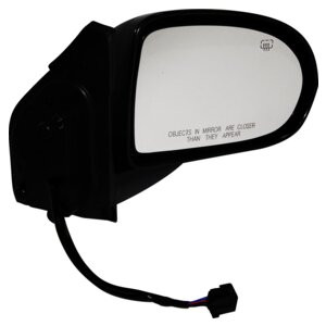 Crown Automotive 5115046AD Right Power Heated, Manual Folding Mirror for 2007-2015 Jeep MK Compass, Black Textured Finish