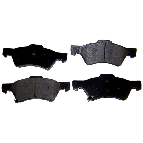 Crown Automotive 5101857AA Brake Pad Set for Select 2001-2004 Dodge Caravan, Chrysler Town & Country, Voyager w/ 4 Wheel Disc Brakes, w/o