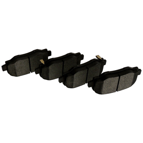 Crown Automotive 68299399AA Front Brake Pad Set for 2015-2018 Jeep BU Renegade and 2016-2018 Fiat FB 500X - Black Semi-Metallic, Steel