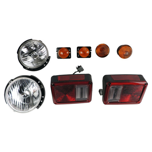 Crown Automotive LK9 Light Master Kit for 2007-2013 Jeep JK Wrangler, Includes Headlights, Side Marker Lights, Parking Lights, and Tail