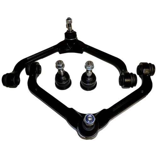 Crown Automotive CBXEF230K Front Upper Control Arm & Lower Ball Joint Kit for 2002-2007 KJ Liberty - Black Rubber, Steel
