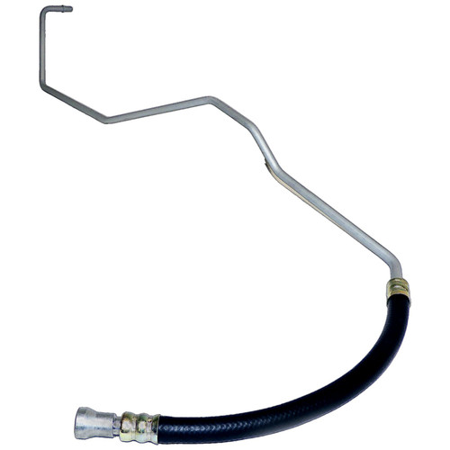 Crown Automotive 52028566AD Transmission Cooler Return Hose for 1997-2001 Jeep XJ Cherokee w/ 4.0L Engine - Black, Unpainted Rubber, Steel