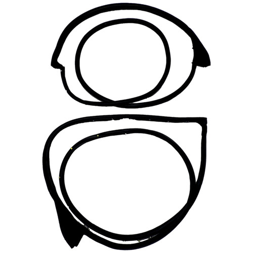 Crown Automotive 55399212K Door Seal Kit Front Left & Right - Fits 2011-2022 Jeep WK Grand Cherokee