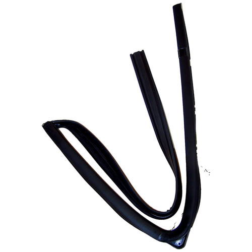 Crown Automotive 55136080AI Right Rear Door Glass Seal for 1999-2004 Jeep WJ, WG Grand Cherokee - Black Rubber, Sold Individually