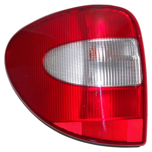 Crown Automotive 4857307AB Left Tail Light for 2001-2007 Dodge Caravan and Chyrsler Town & Country, Voyager Minivans - Clear, Red Plastic