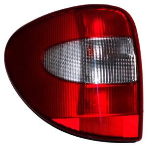 Crown Automotive 4857307AB Left Tail Light for 2001-2007 Dodge Caravan and Chyrsler Town & Country, Voyager Minivans - Clear, Red Plastic