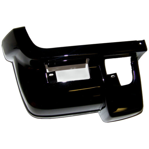 Crown Automotive 5DY01DX8AB Front Left Bumper End Cap for 1997-2001 Jeep XJ Cherokee, Gloss Black Finish - Black Plastic