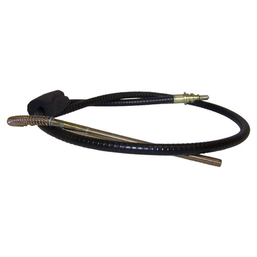 Crown Automotive J5355722 Front Parking Brake Cable for 1976-1979 Jeep SJ, J-Series w/ TH400 or T18 Transmission, Sold Individually