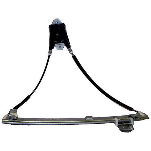 Crown Automotive 55076024AD Right Manual Window Regulator for 1997-2006 Jeep TJ Wrangler - Black, Silver Metal, Plastic, Sold Individually