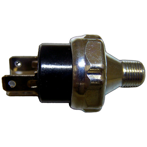 Crown Automotive J3231347 Oil Pressure Switch for 1979-1981 Jeep CJ-5, CJ-7, CJ-8, SJ, J-Series, 3 Terminals - Black, Silver Metal, Plastic