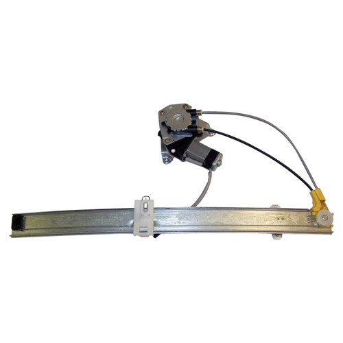 Crown Automotive 55360035AJ Left Rear Window Regulator for 2002-2/25/2006 Jeep KJ Liberty, Motor Included - Black, Silver Metal, Plastic