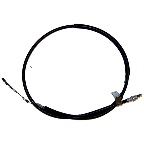 Crown Automotive 52003182 Rear Right Parking Brake Cable for 1987-1989 Jeep YJ Wrangler, 66-5/8" Long - Black Plastic, Rubber, Steel