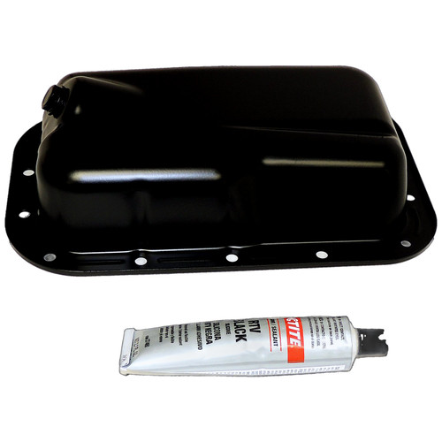 Crown Automotive 5184546K Engine Oil Pan Kit for 2012-2018 JK Wrangler w/ 3.6L or 3.0L Gas Engines, Includes Lower Oil Pan and RTV Sealant