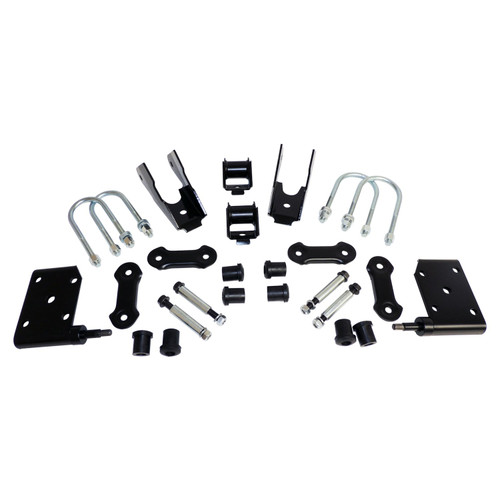 Crown Automotive 52040407K Front Leaf Spring Mounting Kit for 1987-1995 Jeep YJ Wrangler, Includes Leaf Spring Brackets, U-Bolts, Spring