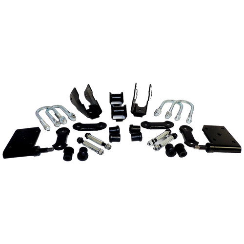 Crown Automotive 52040407K Front Leaf Spring Mounting Kit for 1987-1995 Jeep YJ Wrangler, Includes Leaf Spring Brackets, U-Bolts, Spring