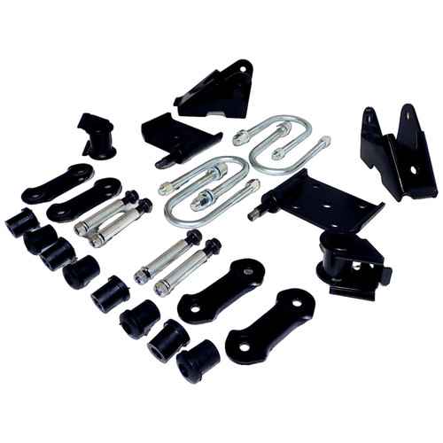 Crown Automotive 52040407K Front Leaf Spring Mounting Kit for 1987-1995 Jeep YJ Wrangler, Includes Leaf Spring Brackets, U-Bolts, Spring
