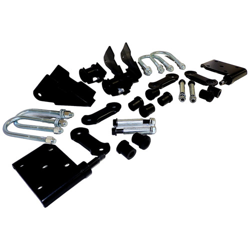 Crown Automotive 52040407K Front Leaf Spring Mounting Kit for 1987-1995 Jeep YJ Wrangler, Includes Leaf Spring Brackets, U-Bolts, Spring