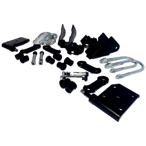 Crown Automotive 52040407K Front Leaf Spring Mounting Kit for 1987-1995 Jeep YJ Wrangler, Includes Leaf Spring Brackets, U-Bolts, Spring