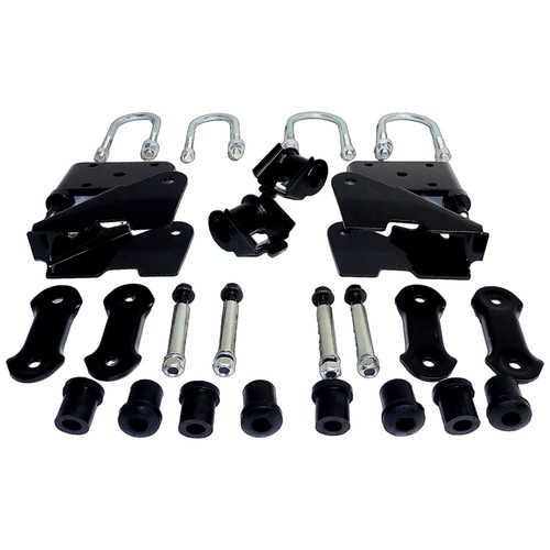 Crown Automotive 52040407K Front Leaf Spring Mounting Kit for 1987-1995 Jeep YJ Wrangler, Includes Leaf Spring Brackets, U-Bolts, Spring