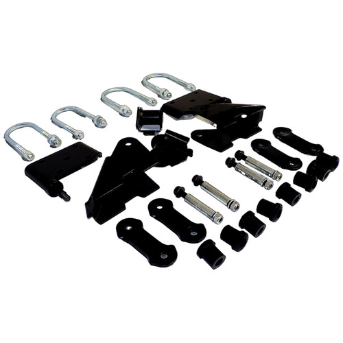 Crown Automotive 52040407K Front Leaf Spring Mounting Kit for 1987-1995 Jeep YJ Wrangler, Includes Leaf Spring Brackets, U-Bolts, Spring