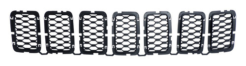 Crown Automotive 68317863AA Black Honeycomb Grille Insert Set for Various 2016-2022 Jeep WK Grand Cherokee, Includes 7 Grille Inserts